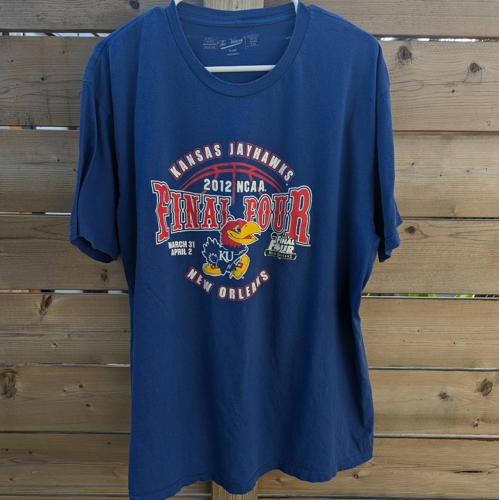 2012 Kansas Jayhawks NCAA Final Four T-Shirt – Blue – Men’s XXL